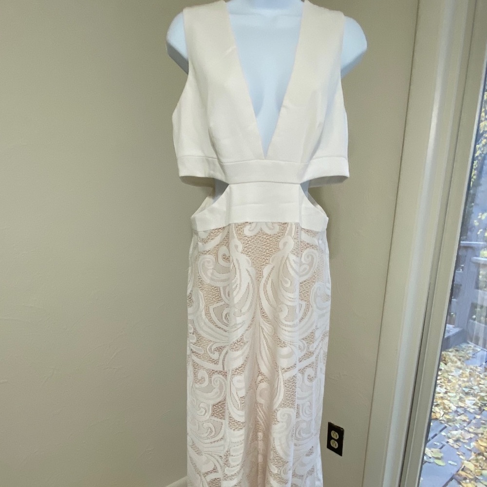 Long sexy white dress